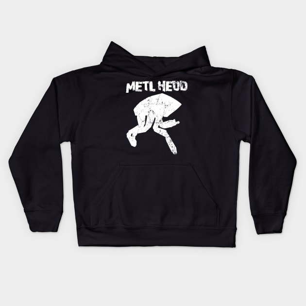 METL HEDD Kids Hoodie by MindsparkCreative